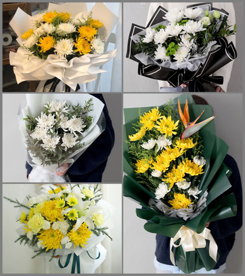 福建龙岩永定区湖雷镇荷花村白事花束代送